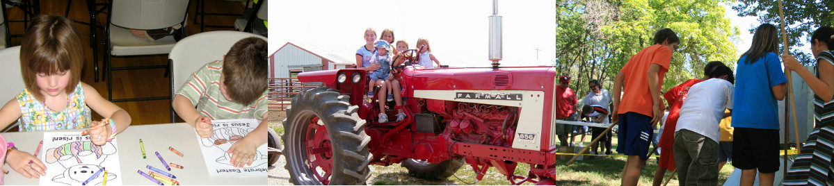 Kids in group activities